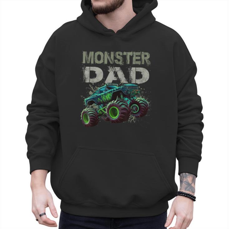 Monster Truck Dad Family Matching Monster Truck Lovers Men Hoodie