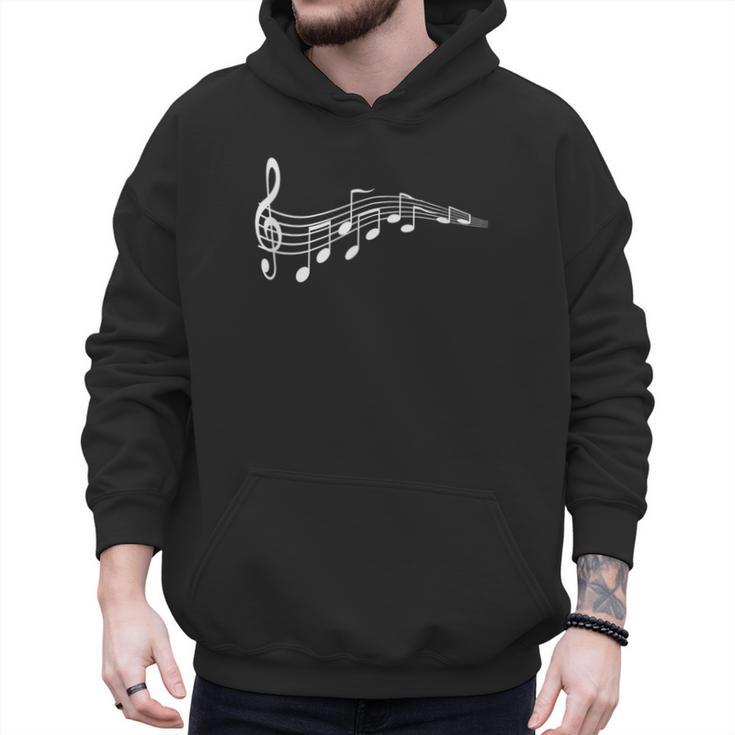 Musical Notes Music Dad Text In Treble Clef T-Shirt T-Shirt Men Hoodie