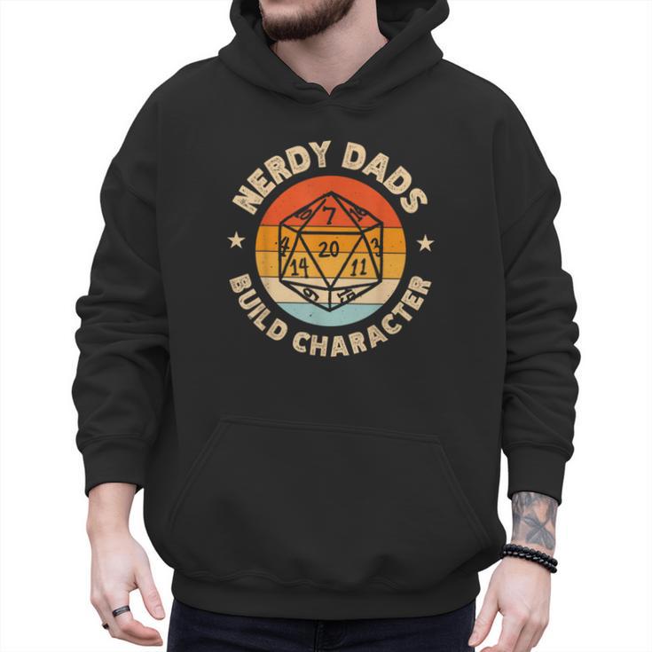 Nerdy Dads Build Character Men Hoodie