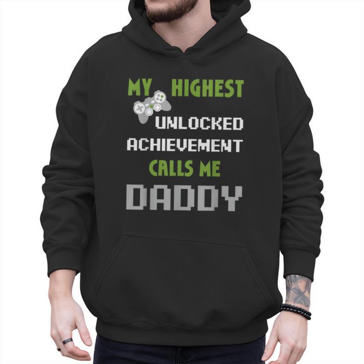 Nerdy Father Day Gamer Dad Daddy Men Love Video Gaming Men Hoodie