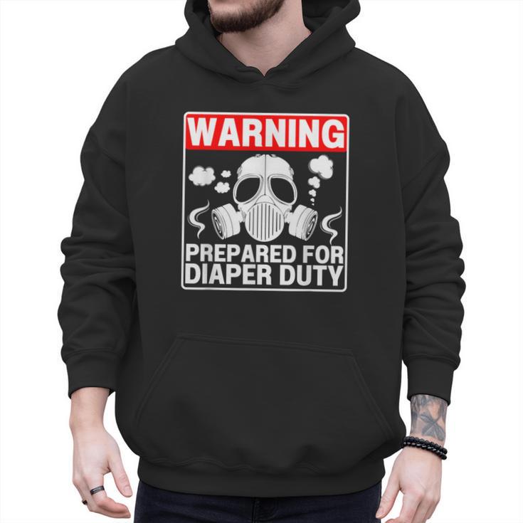 New Dad Prepared For Diaper Duty Daddy Diaper Duty Men Hoodie