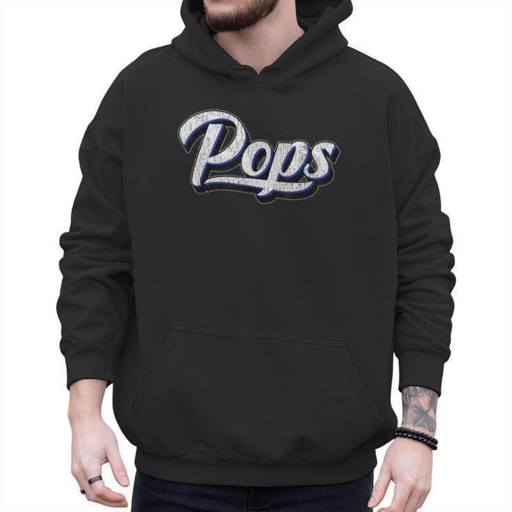 New Grandpa For Dad Called Pops Men Hoodie