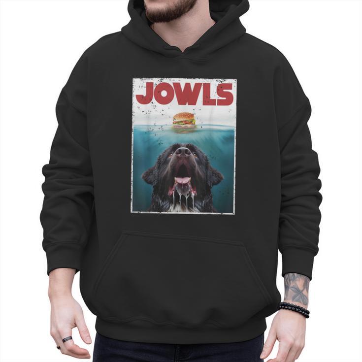 Newfoundland Dog Newfie Lab Jowls Burger Dog Mom Dad Men Hoodie