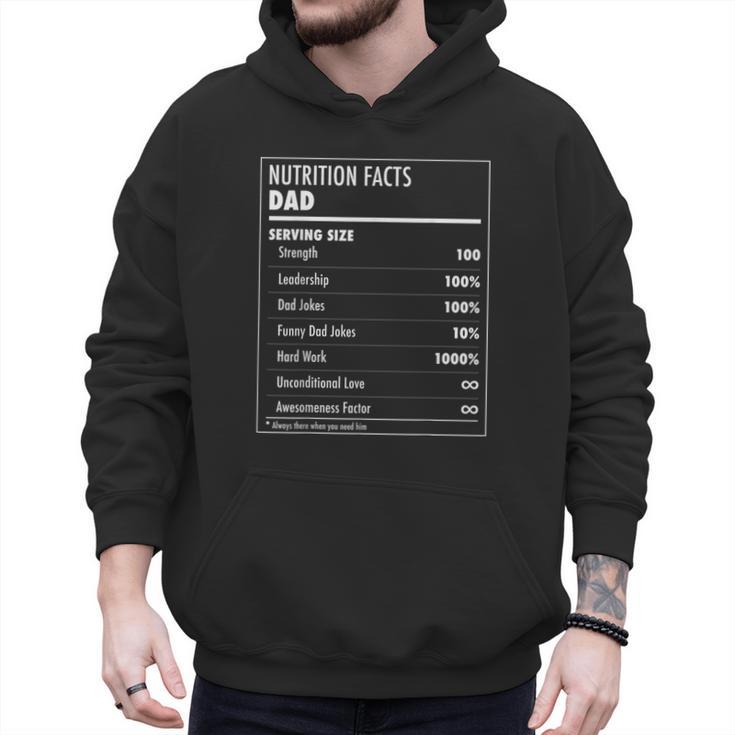 Nutrition Facts Dad Father's Day Shirt For Men Dad Men Hoodie