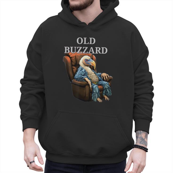 Old Buzzard Bird Old Man Grandpa Recliner Dads Joke Men Hoodie