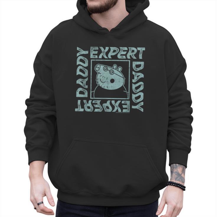 Peppa Pig Father's Day Expert Daddy Vintage Faded Box Logo Men Hoodie