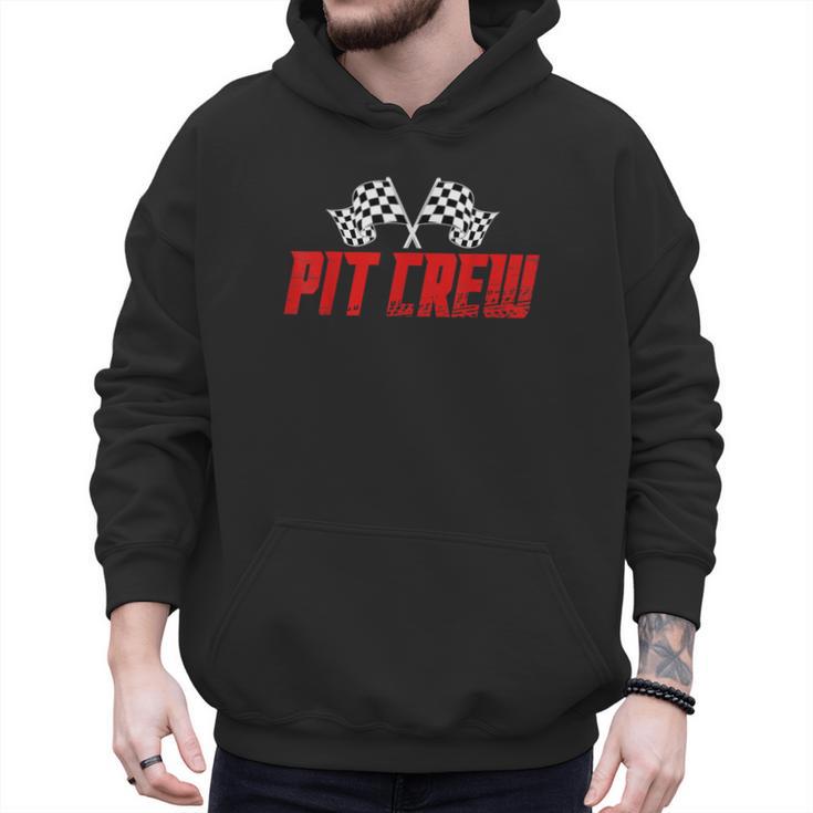 Pit Crew Family Racing Birthday Race Car For Dad Mom Kids Men Hoodie