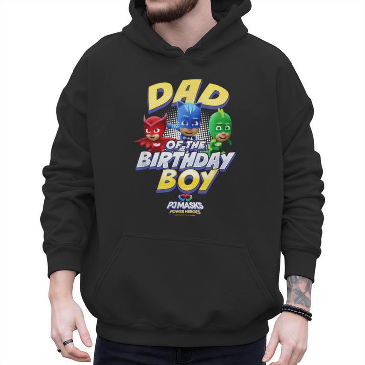 PJ Masks Group Shot Dad Of The Birthday Boy Logo Men Hoodie