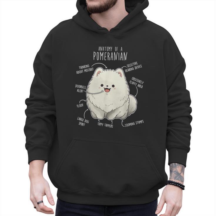 Pomeranian Anatomy Cute Pet Pom Mom Dog Dad For Men Women Girls Kids Men Hoodie
