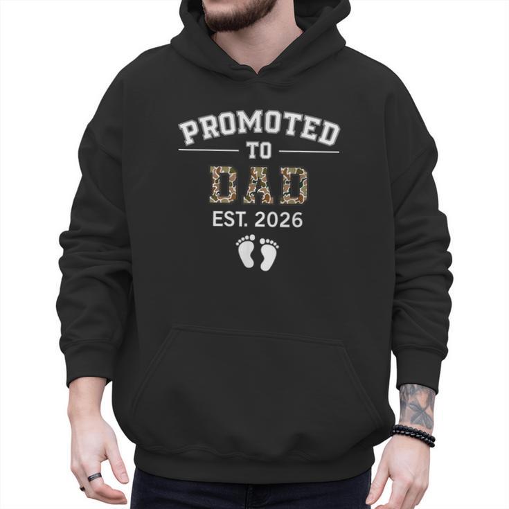 Promoted To Dad Est 2026 For Men Fathers Matching Men Hoodie