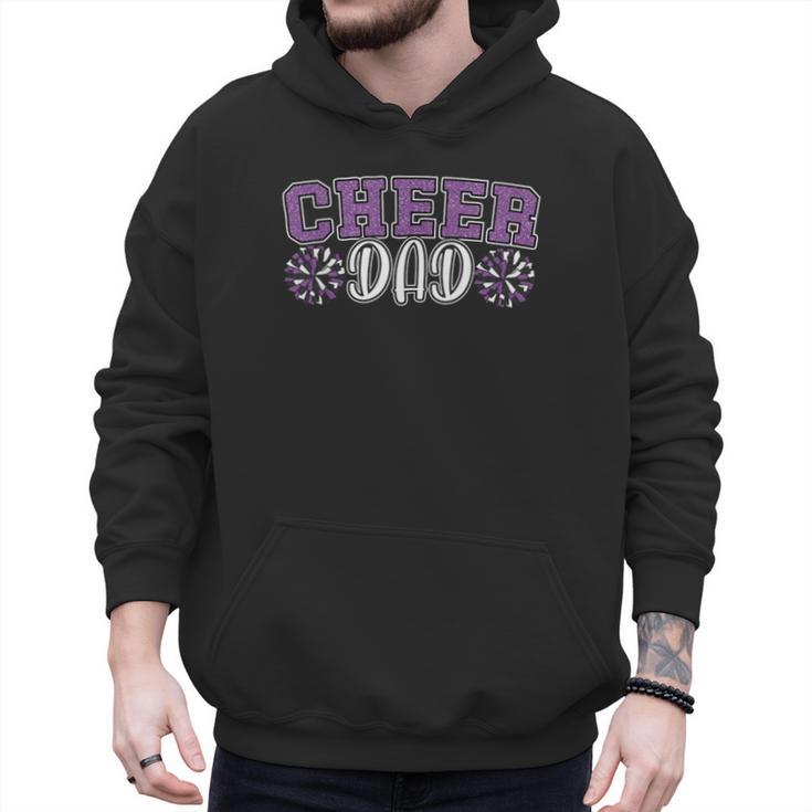 Proud Cheer Dad My Favorite Cheerleader Calls Me Dad Purple Men Hoodie