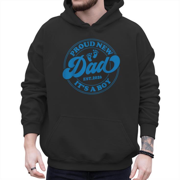 Proud New Daddy It's A Boy Dad To Be 1st Time Father Men Hoodie