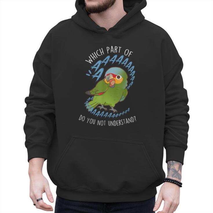 Red-Lored Amazon Parrot Aaaa Cute Pet Bird Mom Dad Men Hoodie
