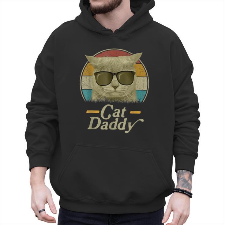 Retro Cat Daddy 80s 90s Style Sunglasses Men Hoodie