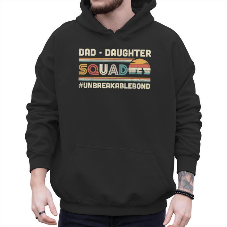 Retro Dad Daughter Squad Unbreakable Bond Father Daughter Men Hoodie