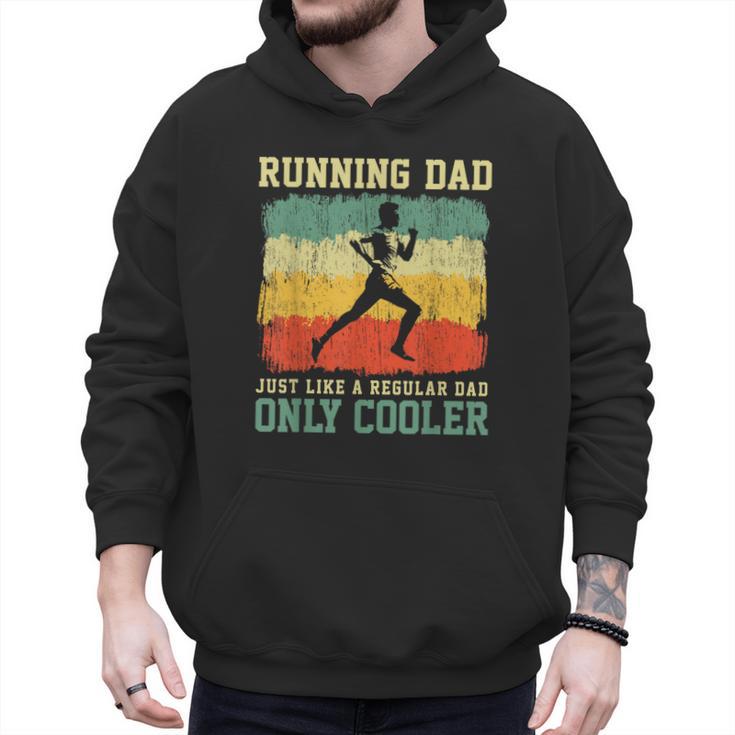 Retro Running Dad Runner Marathon Athlete Humor Outfit Men Hoodie