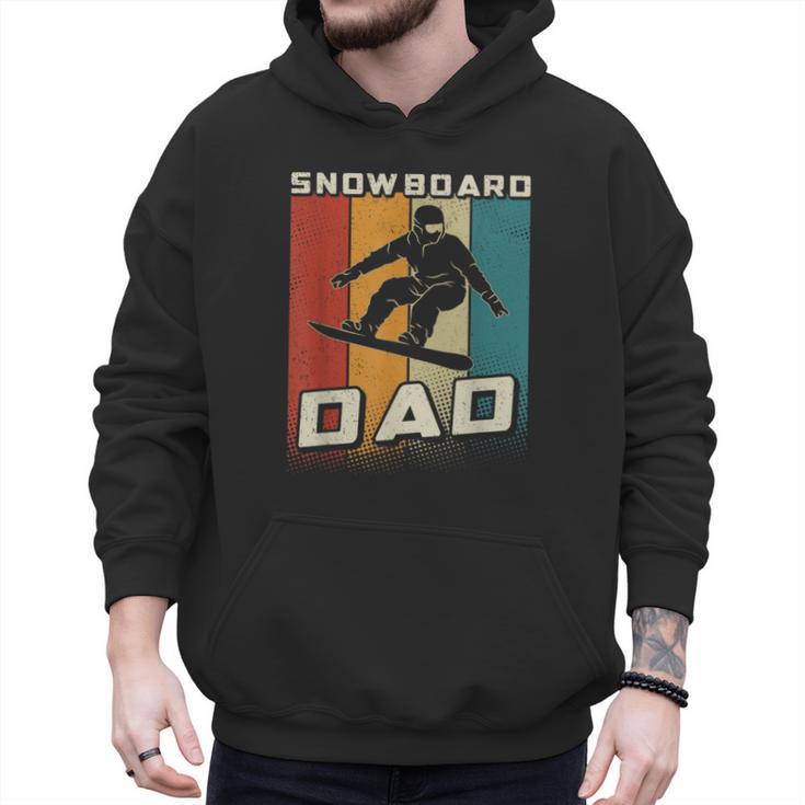 Retro Snowboard Dad Snowboarding Father Snowboarder Dad Men Hoodie