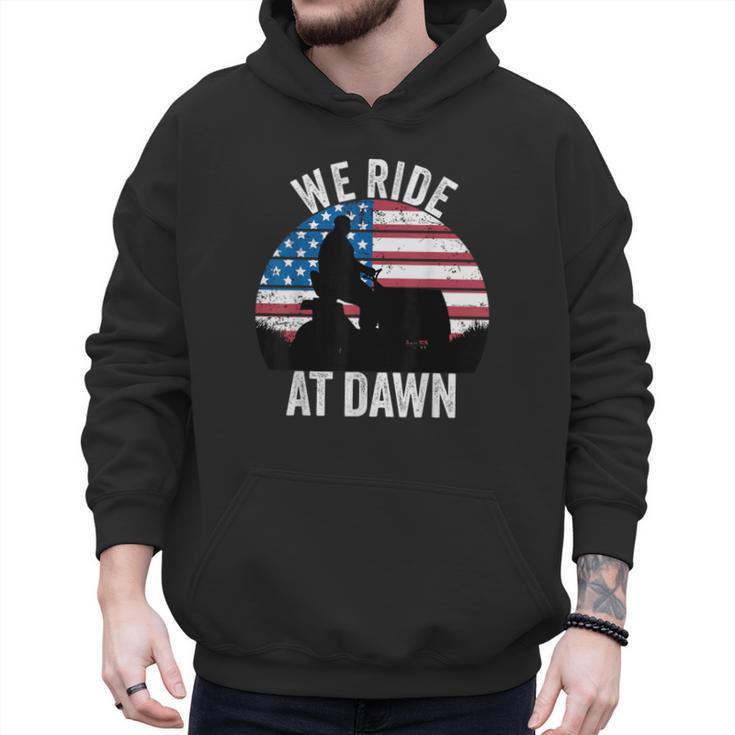 We Ride At Dawn Lawnmower Lawn Mowing Dad Vintage Men Men Hoodie