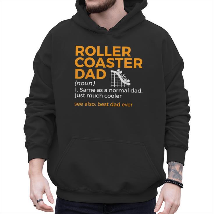 Roller Coaster Dad Definition Best Dad Ever Men Hoodie
