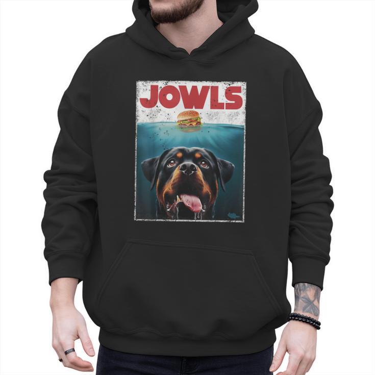 Rottie Rottweiler Jowls Burger Giant Tank Dog Mom Dad Men Hoodie