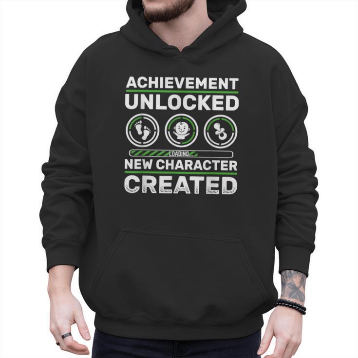 Schwangerschaft Verknden Geschenk Zocker New Character Created Pregnancy Announcement Dad Gamer Men Hoodie