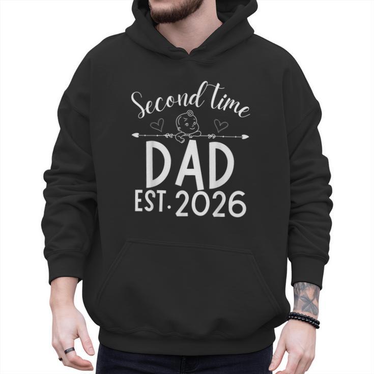 Second Time Dad Est 2026 Pregnancy Announcement Baby Daddy Men Hoodie