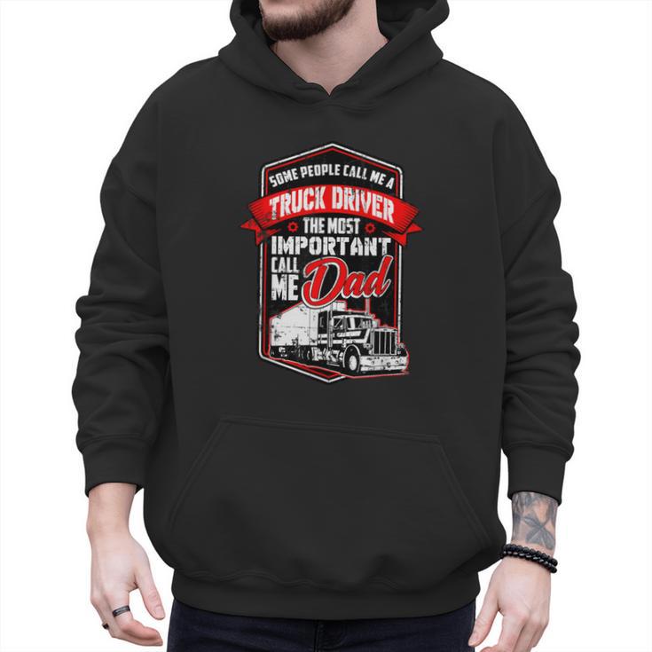Semi Truck Driver  For Truckers And Dads Small Men Hoodie