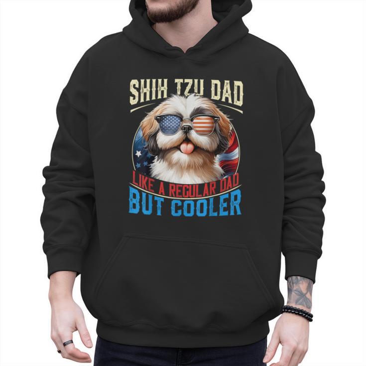 Shih Tzu Dad Like A Regular Dad But Cooler Dog Father's Day Men Hoodie