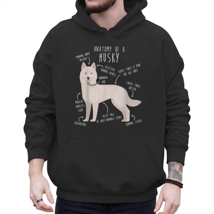 Siberian Husky Dog Anatomy Pet Mom Cute Dog Dad Men Women Kids Men Hoodie