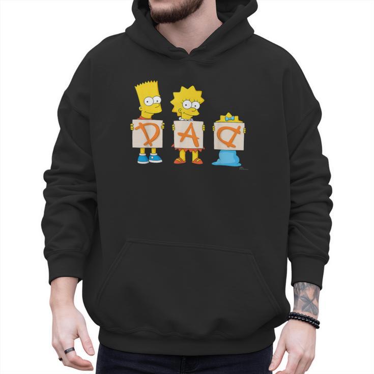 The Simpsons Father's Day Bart Lisa Maggie Dad Birthday Men Hoodie