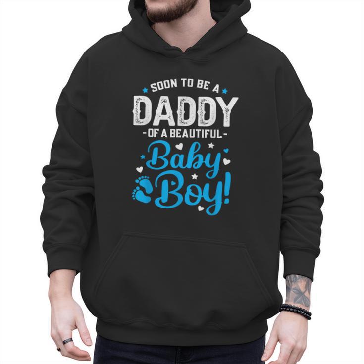 Soon To Be A Daddy Of A Baby Boy New Dad Expecting Father Men Hoodie