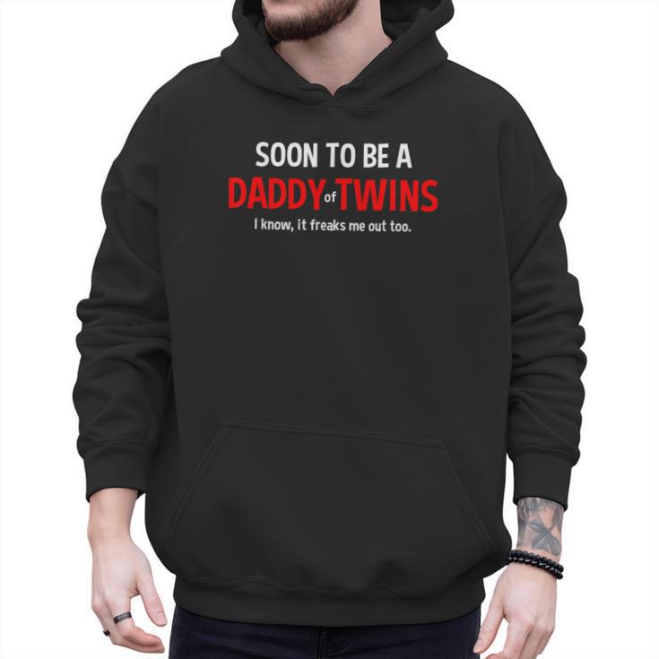 Soon To Be A Daddy Of Twins Expecting Father Men Hoodie