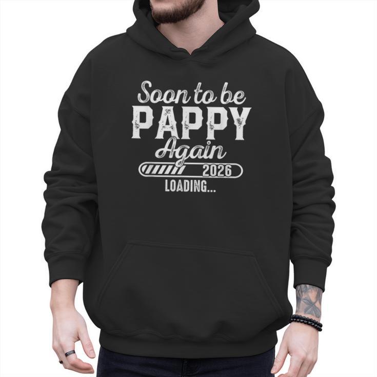 Soon To Be Pappy Again Est 2026 Future New Dad Men Hoodie