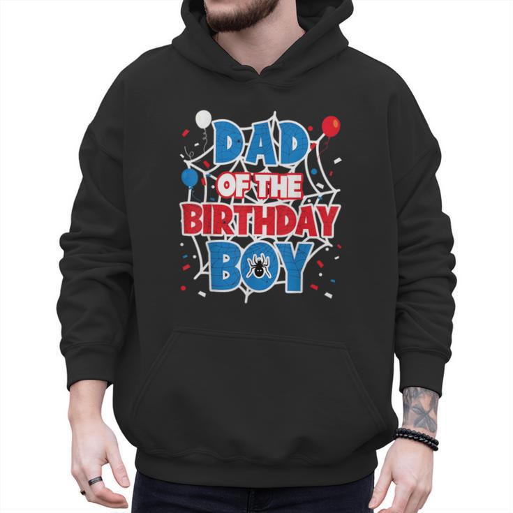 Spider Web Dad Of The Birthday Boy Men Hoodie