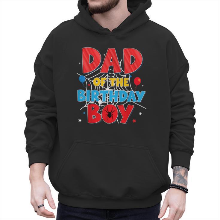 Spider Web Family Matching Dad Of The Birthday Boy Men Hoodie