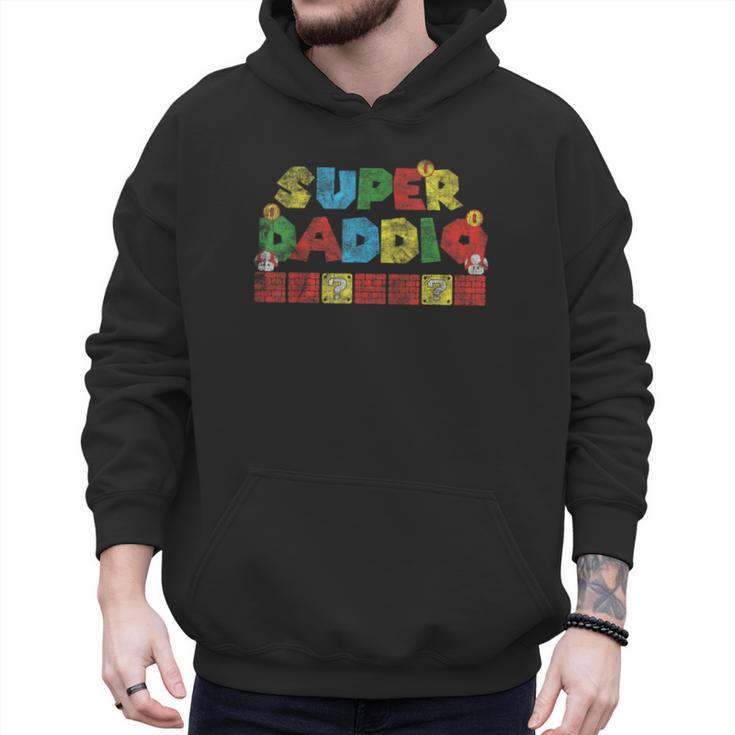 Super Daddio Retro Gamer Dad Style Men Hoodie