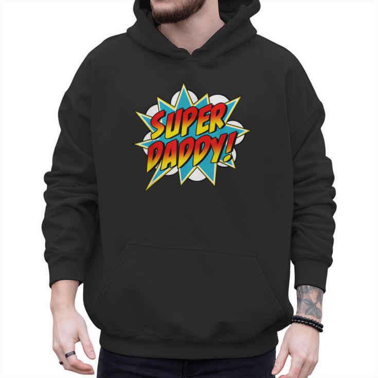 Super Daddy Comic Book Superhero Father's Day Men Hoodie