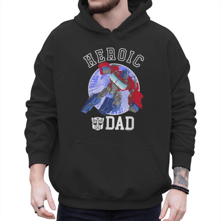 Transformers Father's Day Optimus Prime Heroic Dad Vintage Men Hoodie