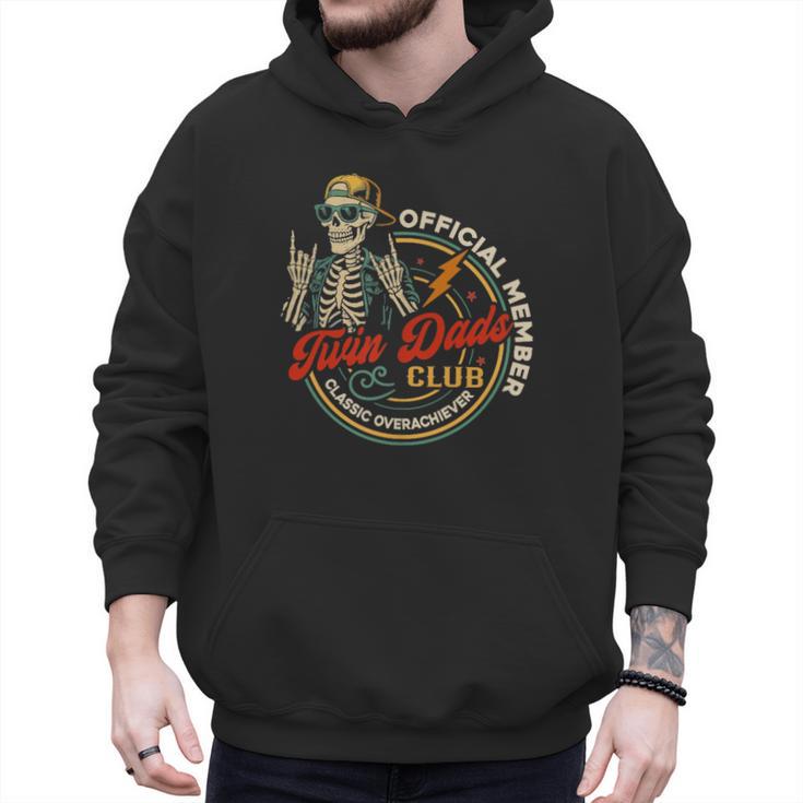 Twin Dad Club Dad Of Twins Skeleton Father's Day Men Hoodie