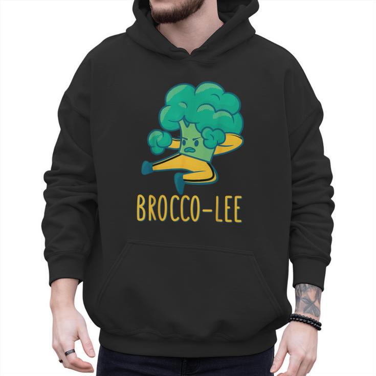 Vegetable Word Game Dad Joke Brocco-Lee Broccoli Men Hoodie