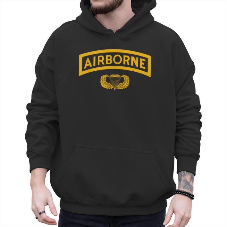 Vintage Airborne Veteran Paratrooper For Men Dad T-Shirt Men Hoodie
