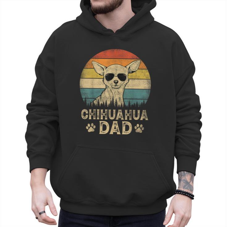 Vintage Chihuahua Dad Dog Lovers Father's Day Tee Men Hoodie