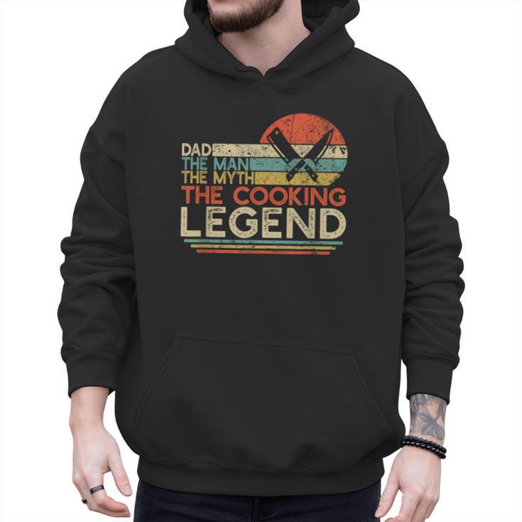 Vintage Cooking Dad The Man The Myth The Legend Chef Men Hoodie