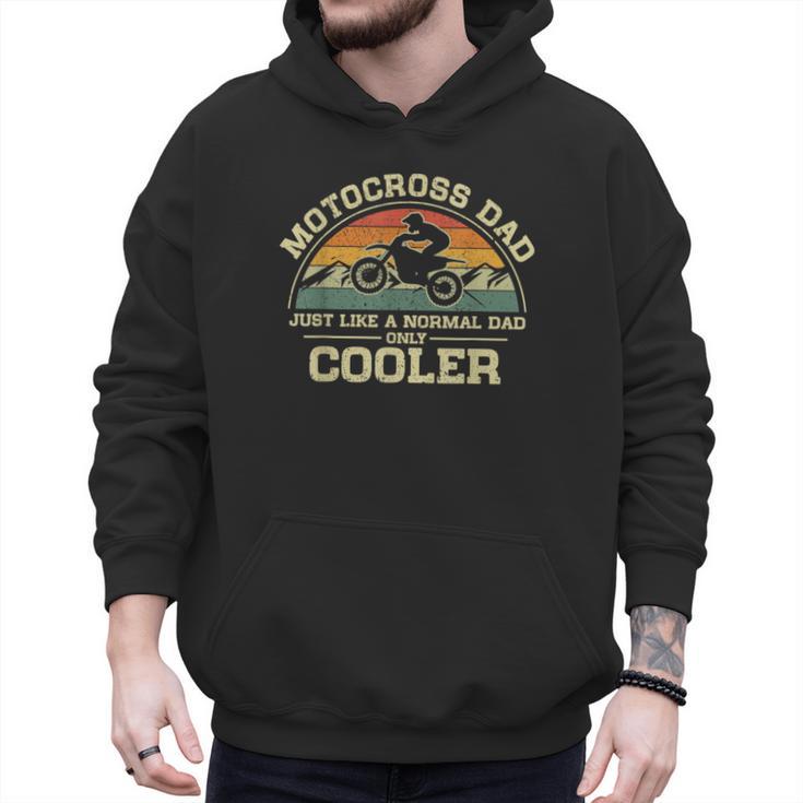 Vintage Motocross Dad Just Like A Normal Dad Only Cooler Men Hoodie