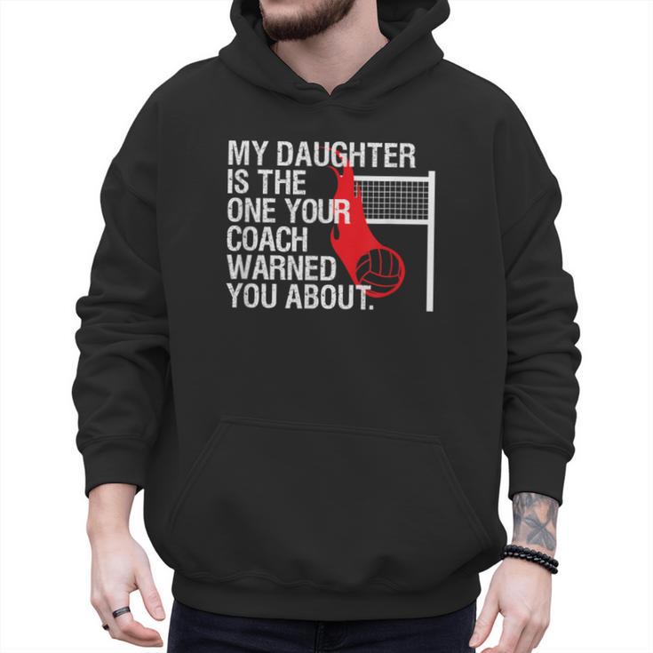 Volleyball Mom Dad Parent Shirt Daughter Player Men Hoodie