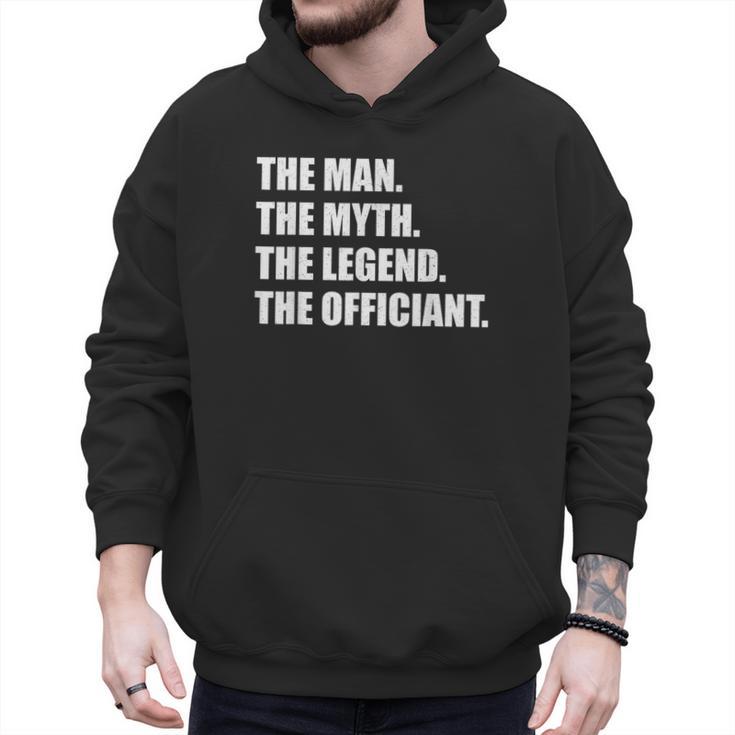 Wedding Officiant Art For Men Dad Ordained Minister Men Hoodie