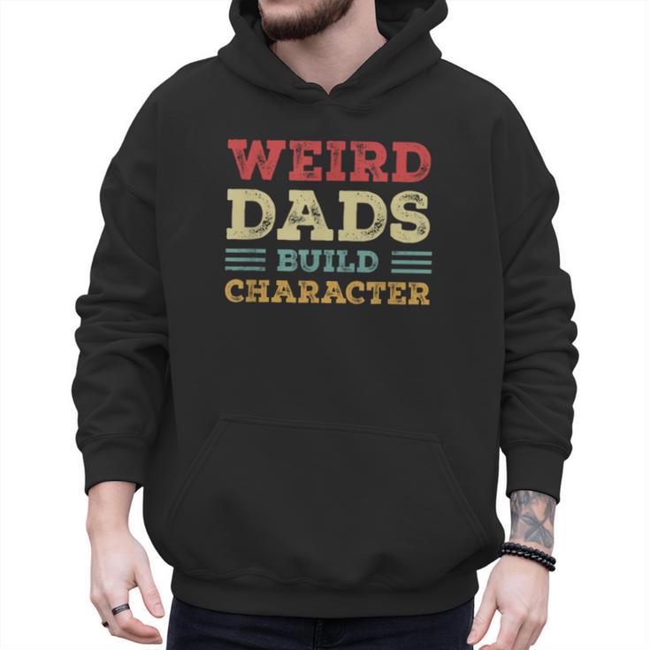 Weird Dads Build Character Vintage Men Hoodie