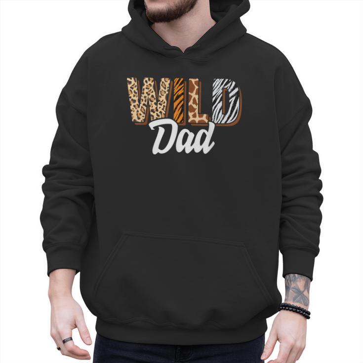 Wild Dad Zoo Born Two Be Wild B-Day Safari Jungle Animal Men Hoodie