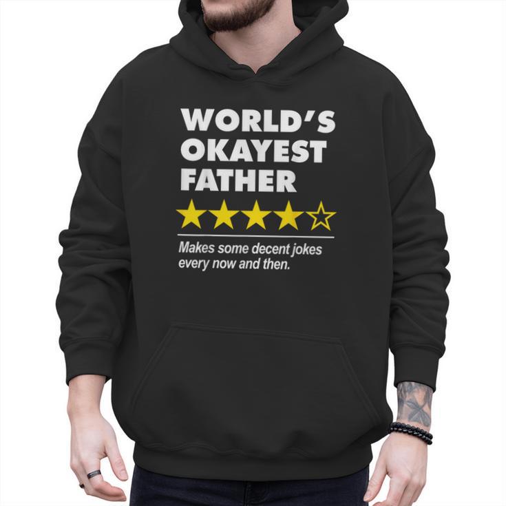 Worlds Okayest Father Dad Joke Review For Fathers Day Men Hoodie