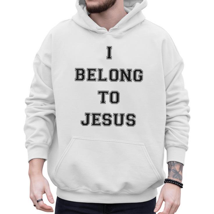 I Belong To Jesus Christian Gym Apparel Christian Dad Men Hoodie